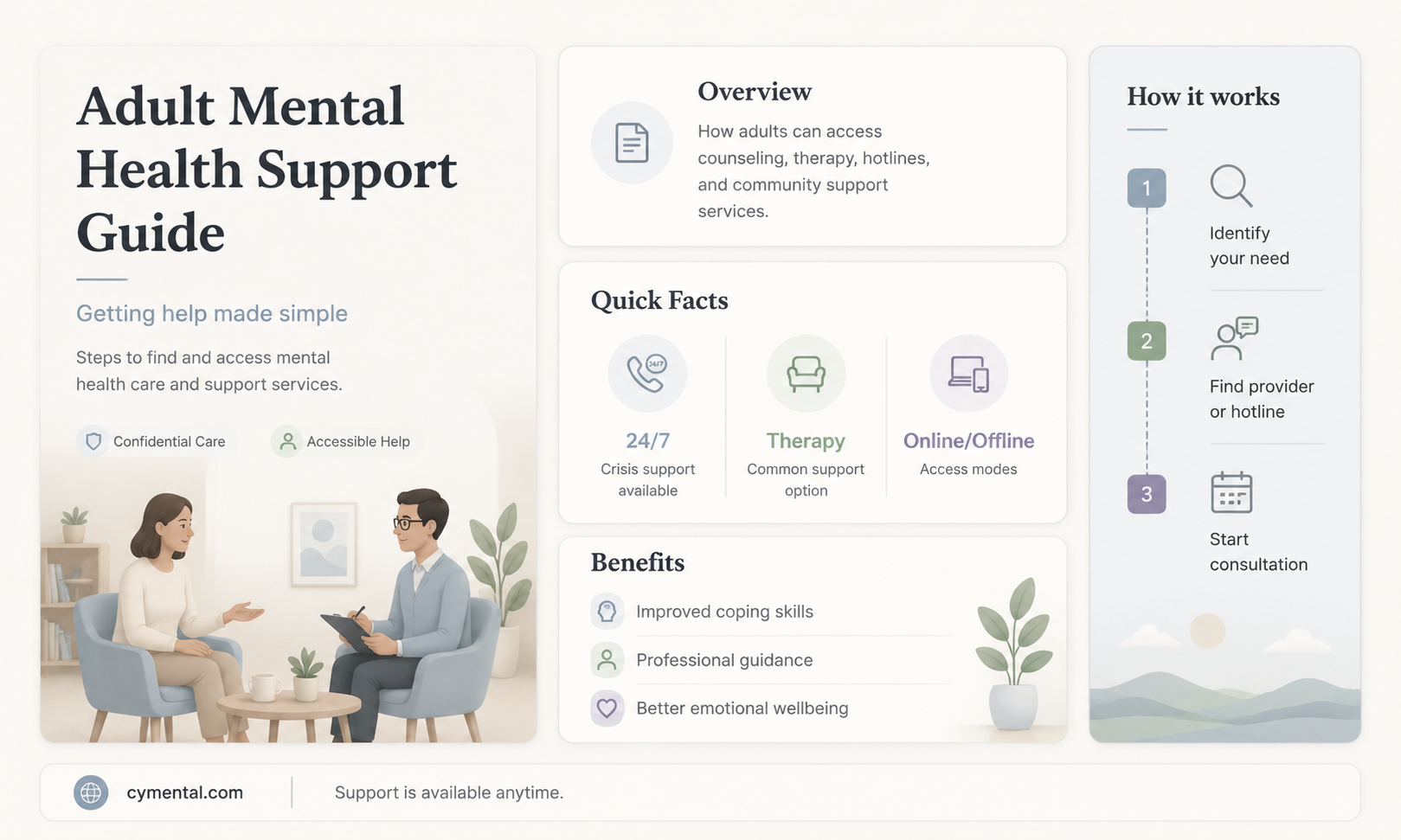 how can you get an adult mental help
