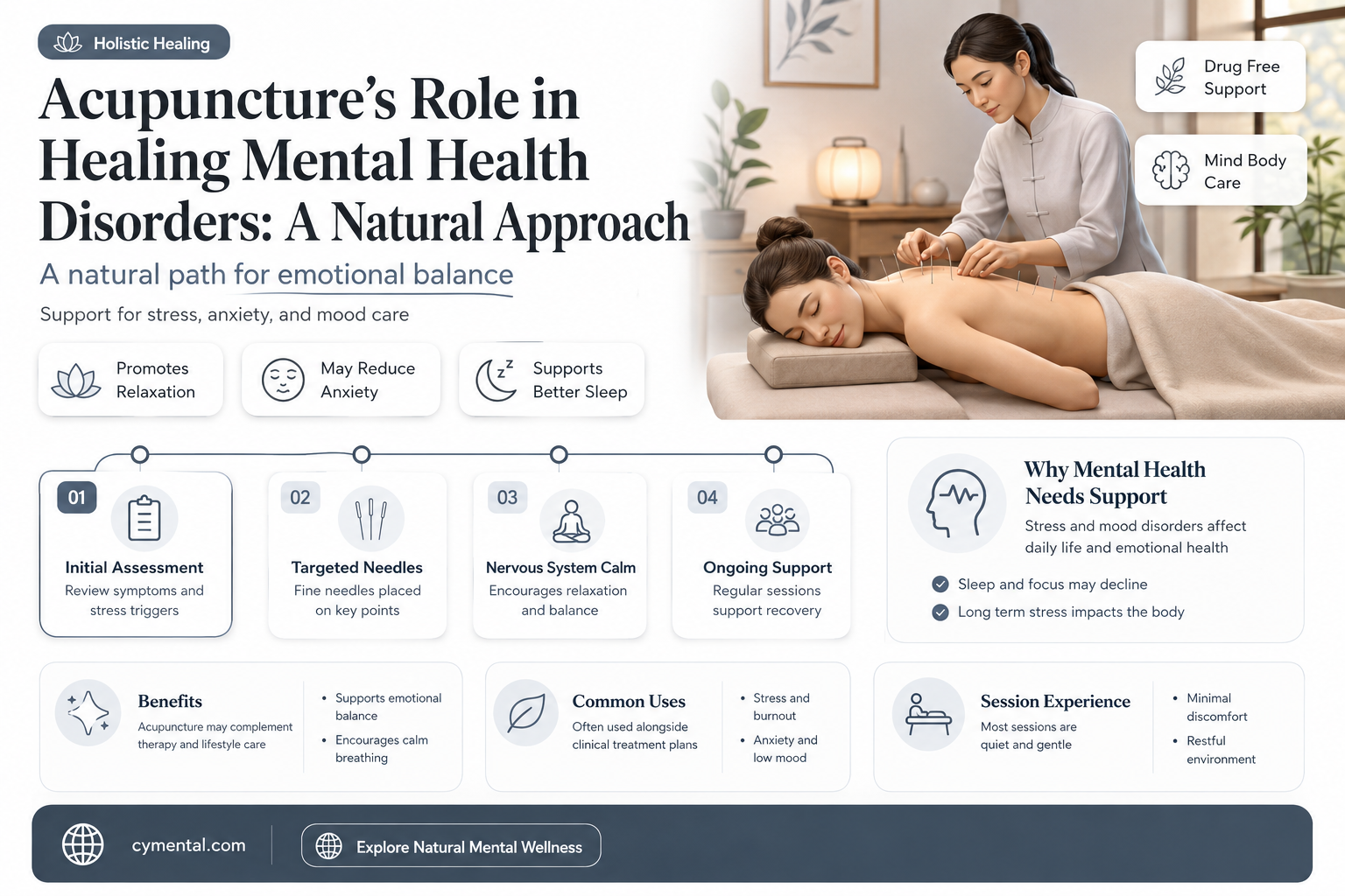 how acupuncture helps mental health disorders