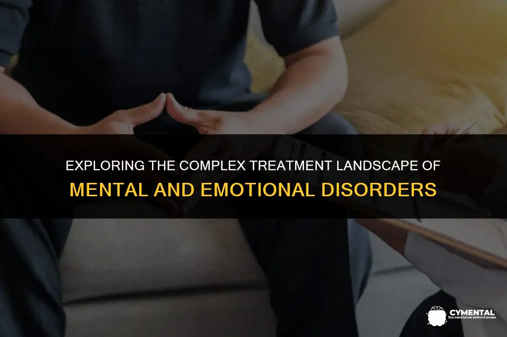 are all mental and emotional disorders treated with medicaiton