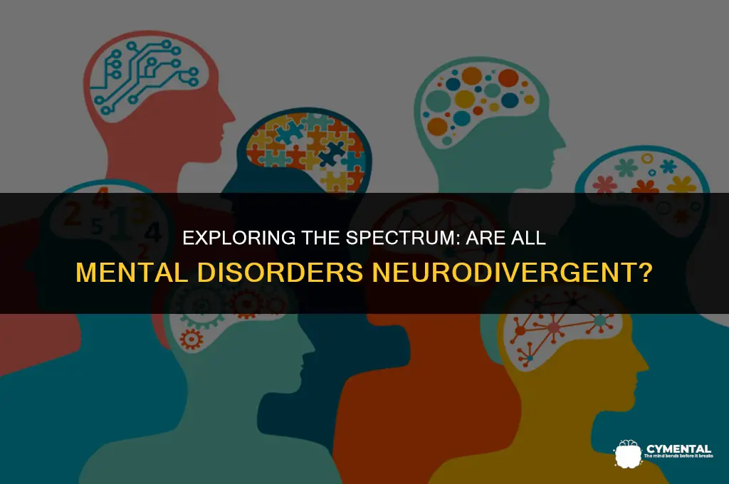 are all mental disorders neurodivergent