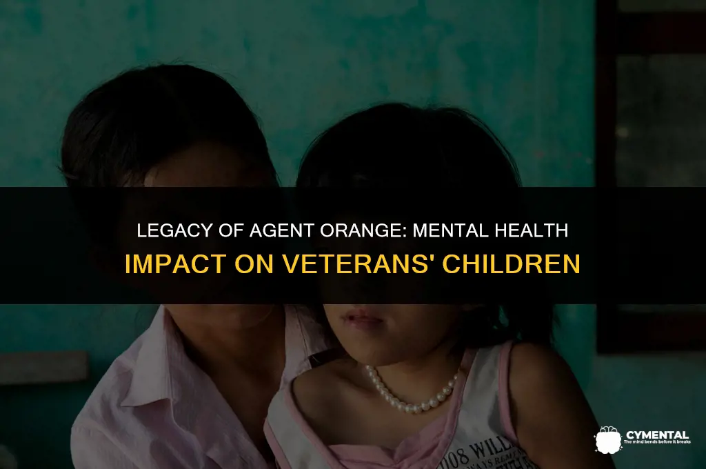 are children of agent orange exposed veterans mental health