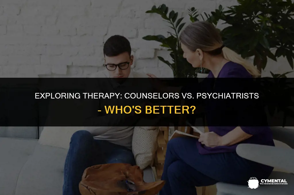 are clinical mental health counselors better at therapy than psychaitrists