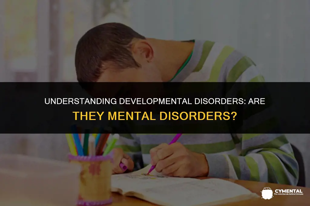 are development disorders mental disorders