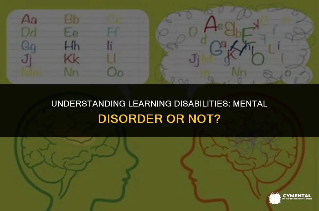 are learning disabilities a mental disorder