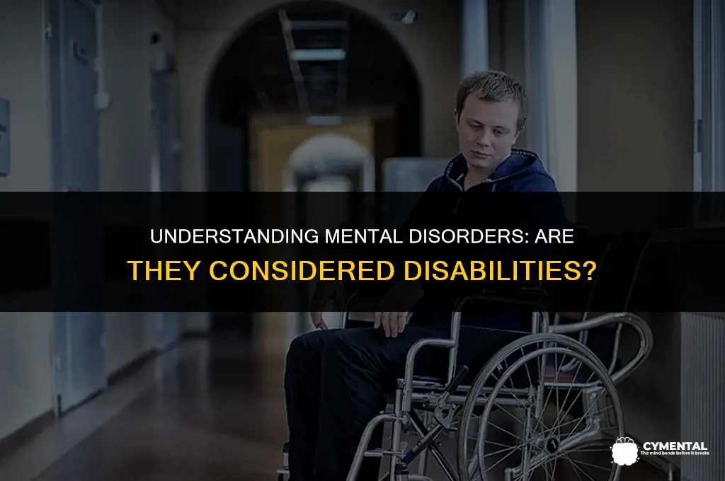 are mental disorders a disability mayo