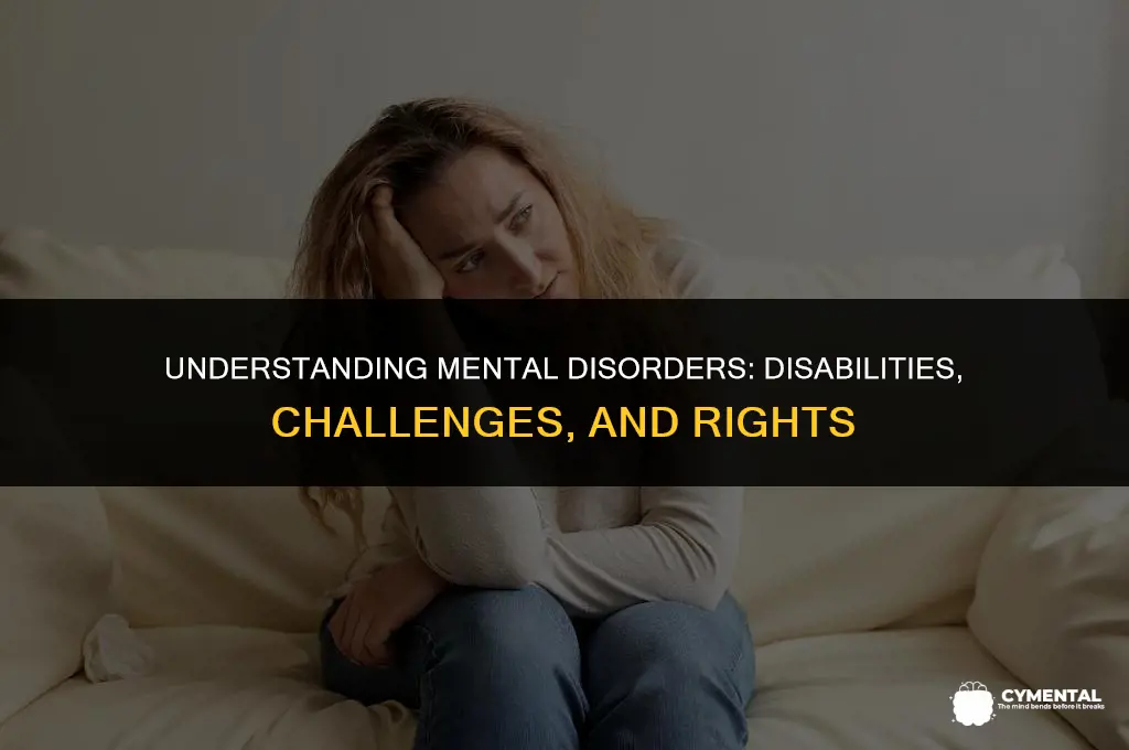 are mental disorders a disability