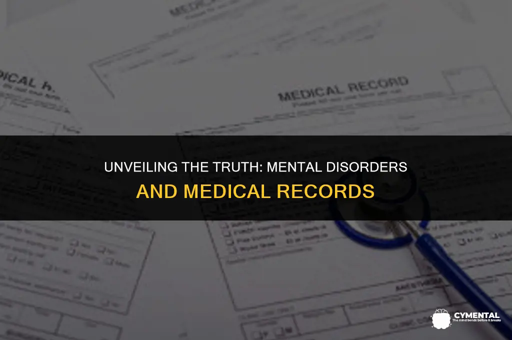are mental disorders a part of medical records
