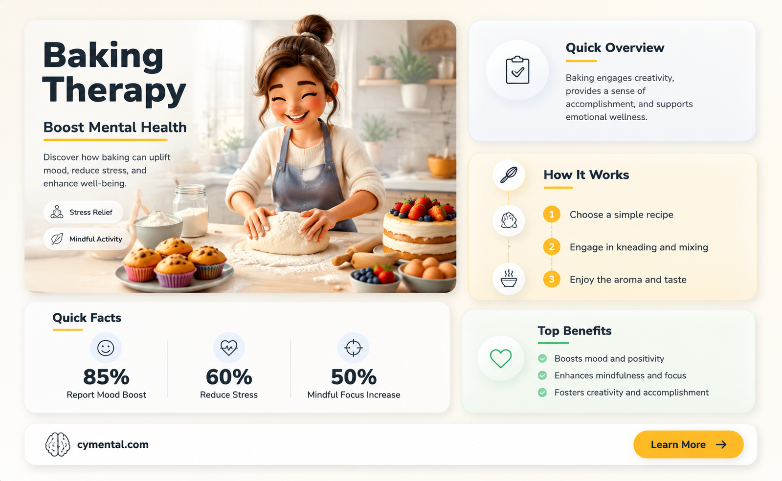 does baking help with mental health