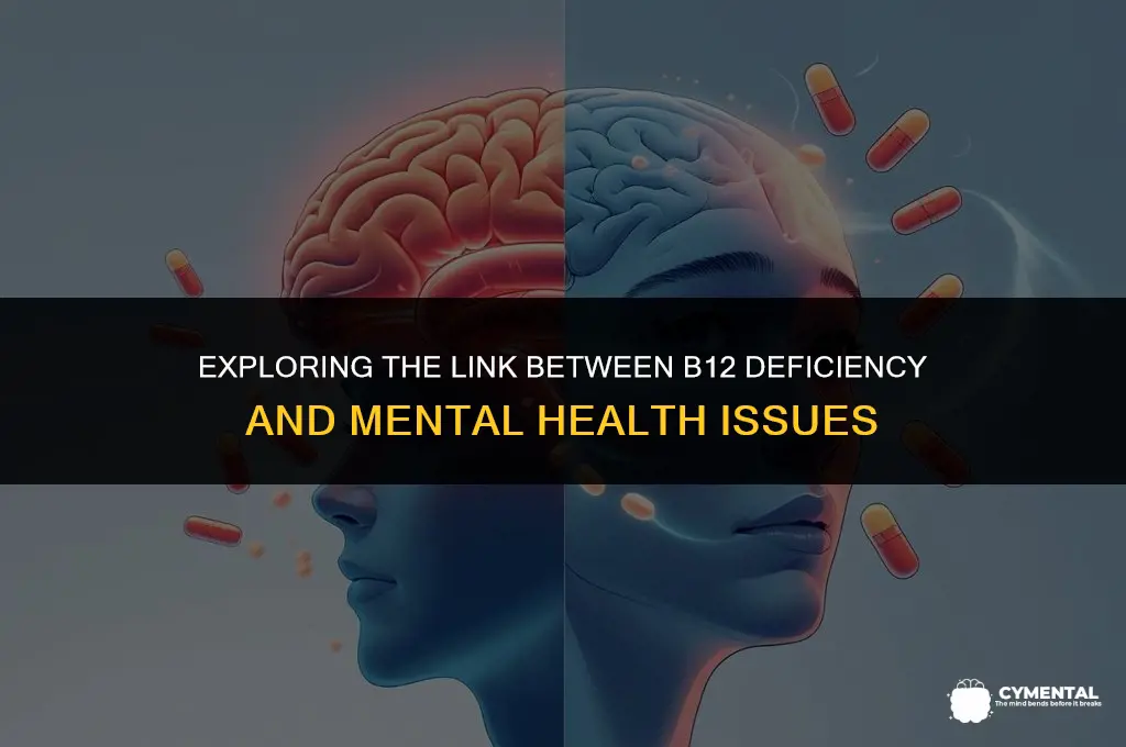 can b12 deficiency cause mental health problems