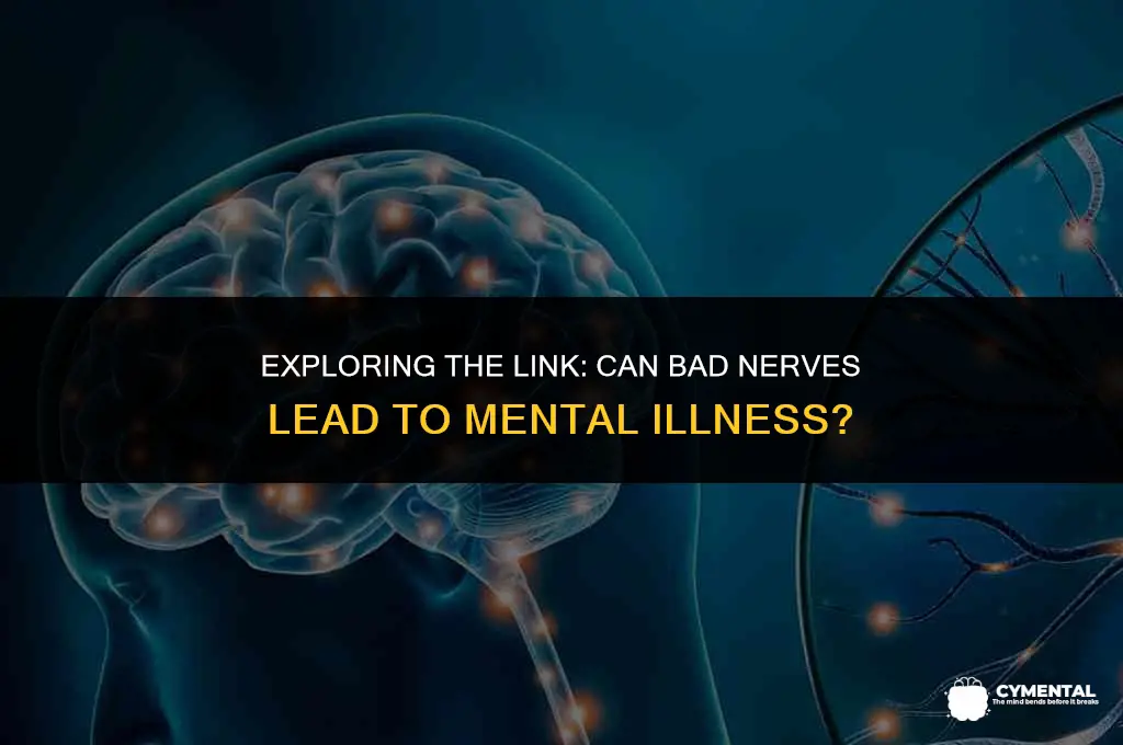 can bad nerves cause mental illness