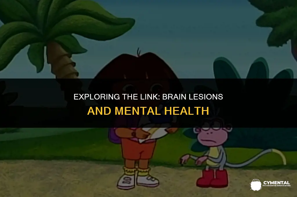 can brain lesions cause mental illness