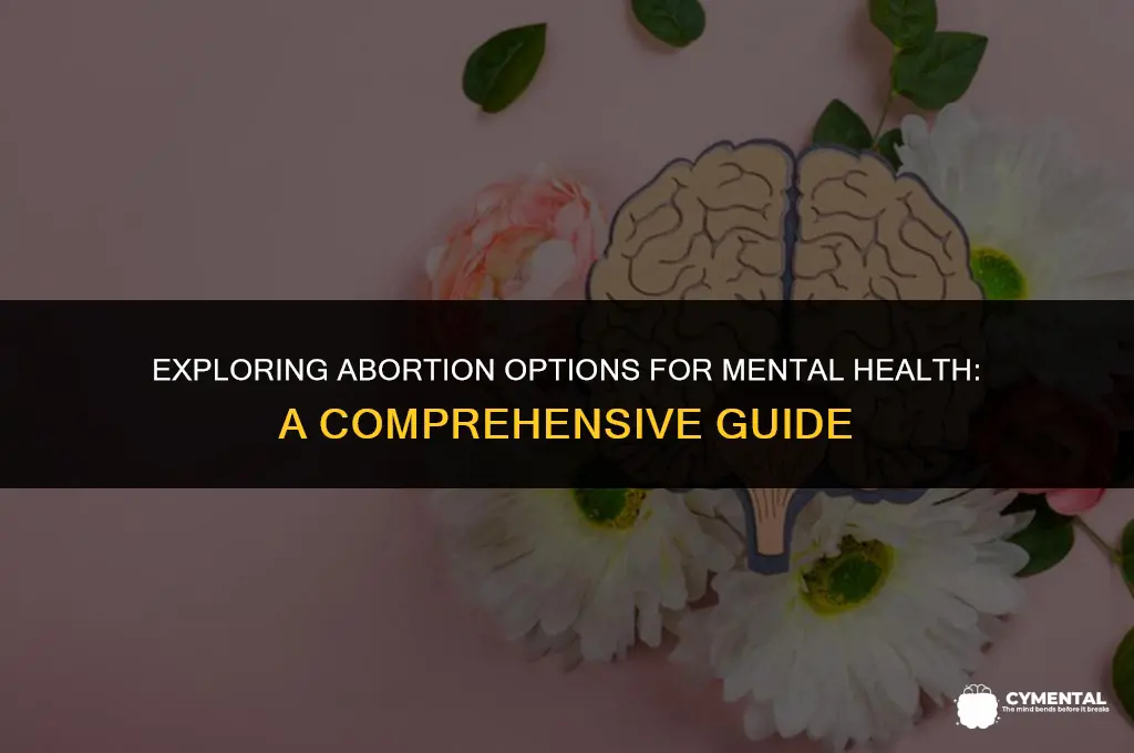 can i get an abortion for mental health reasons