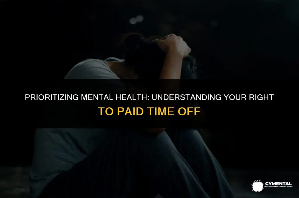 can i get paid time off for mental health