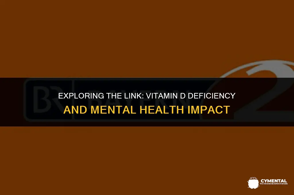 can low vitamin d affect mental health