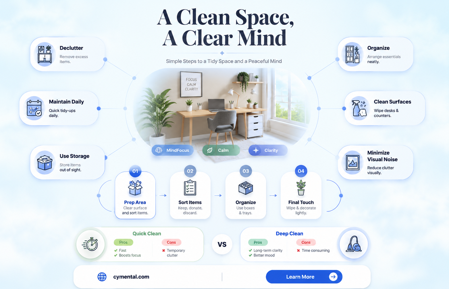 does cleaning help mental health