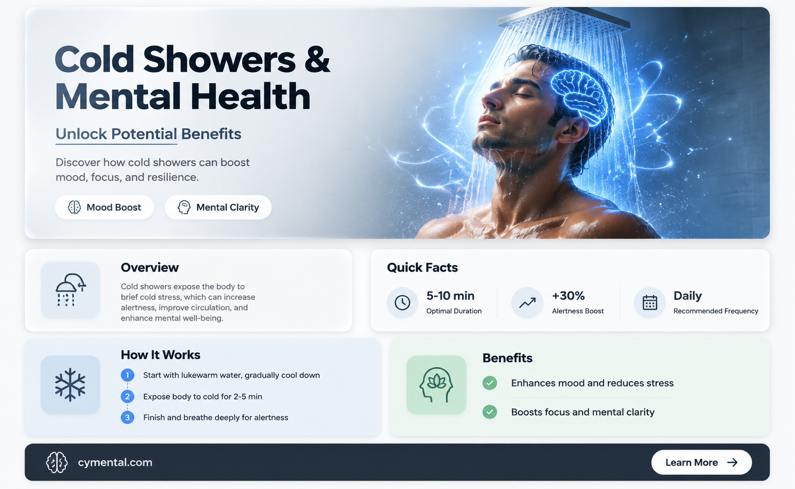 do cold showers help mental health