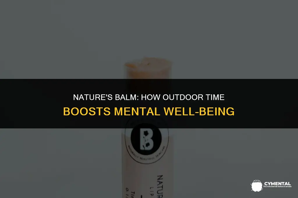 does spending time outside improve mental health article