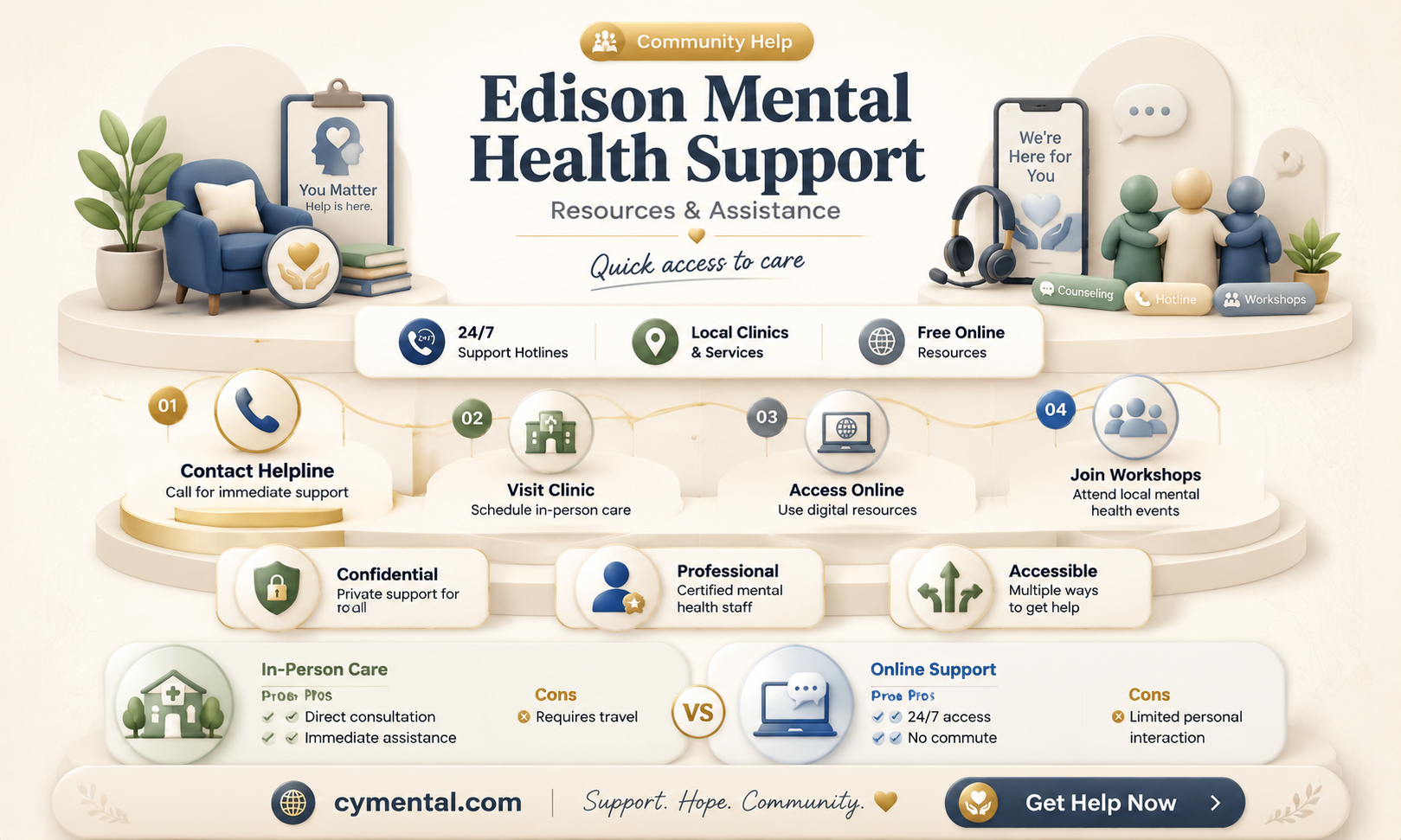 does edison municipal have help with mental illness