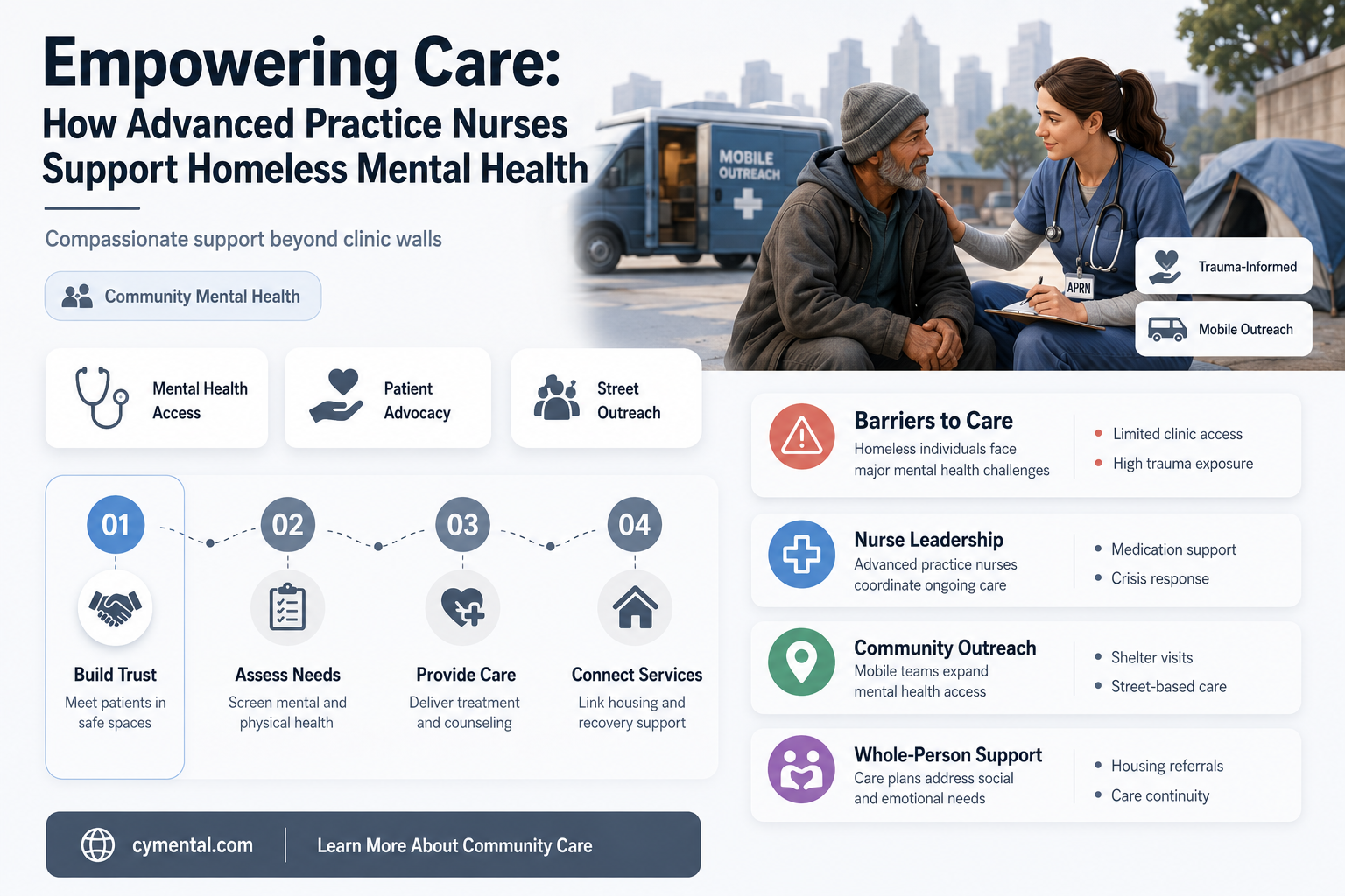 how can advance practice nurses help the homeless mentally ill