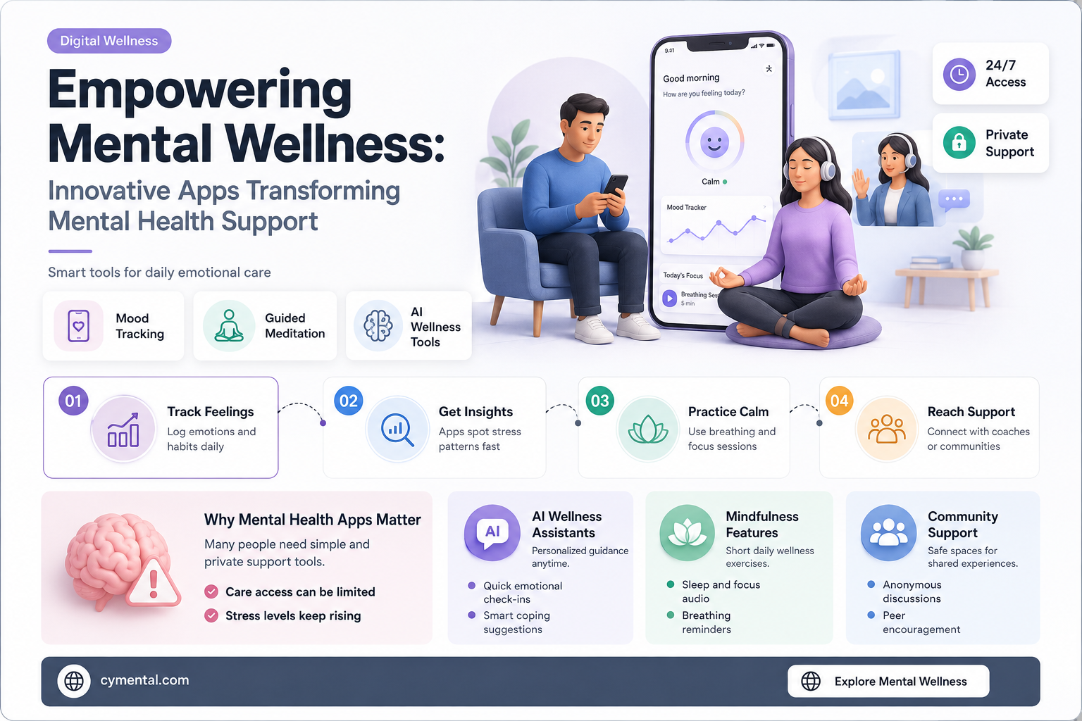 how apps can be used for helping mental health