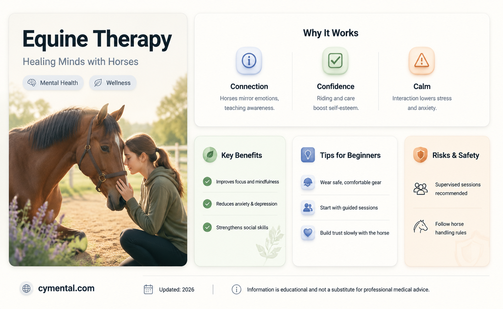 can horses help with mental health