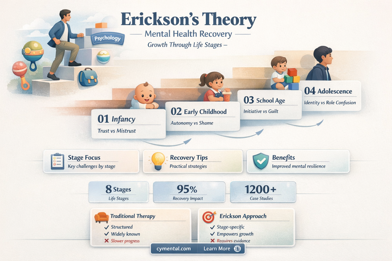 how can erickson theory help with mental illness