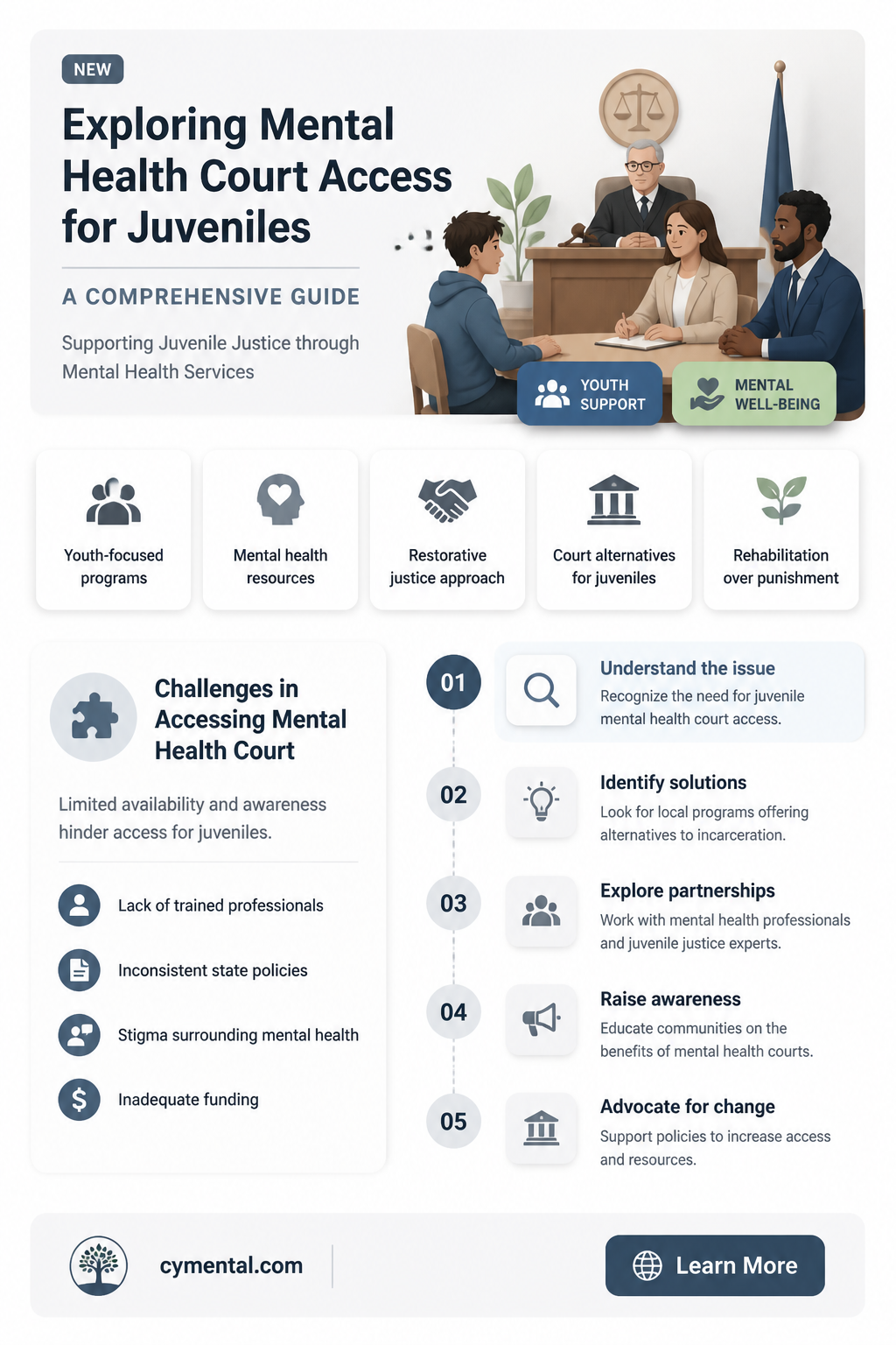 can a juvenile get into a mental health court