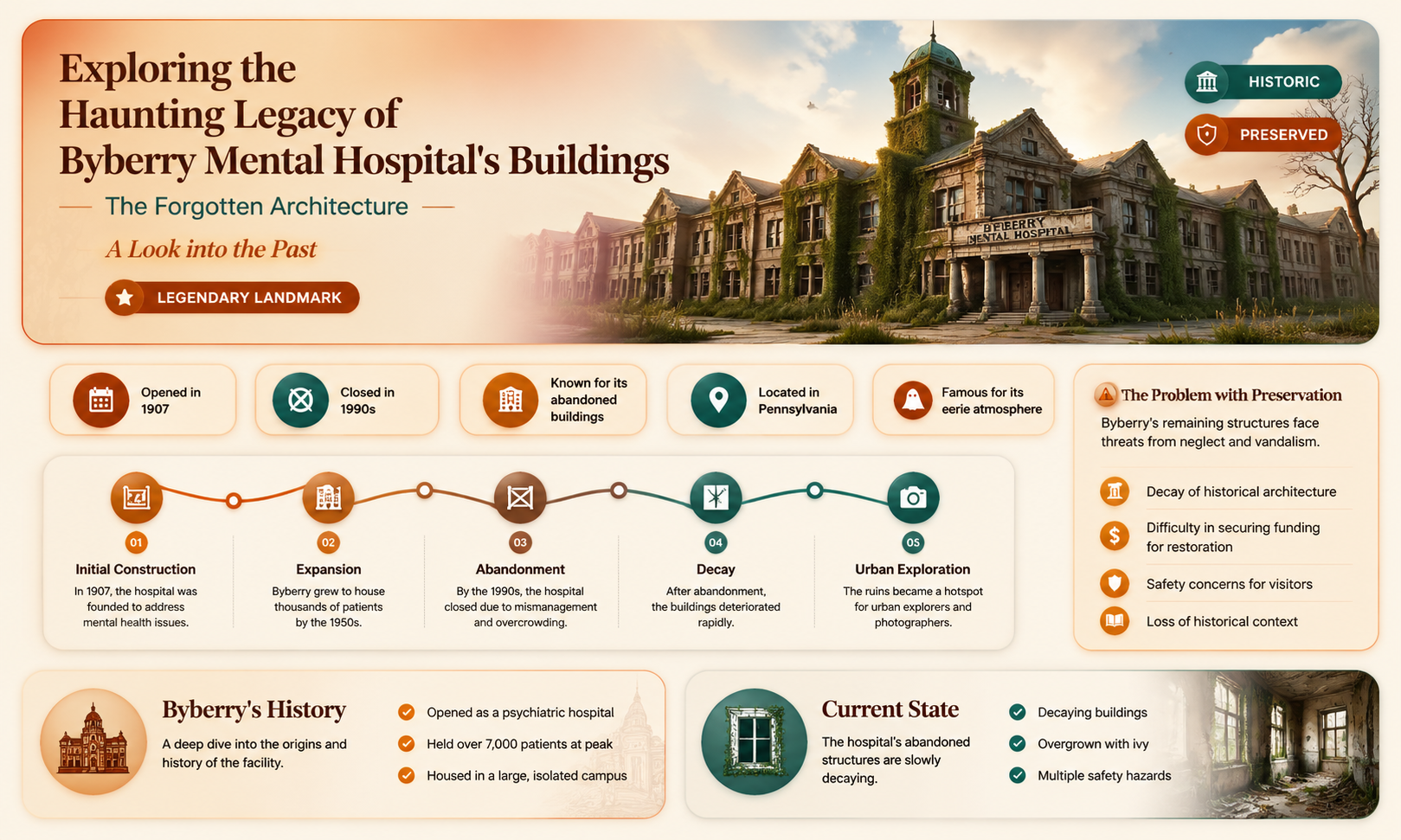 are the buildings of byberry mental hospital