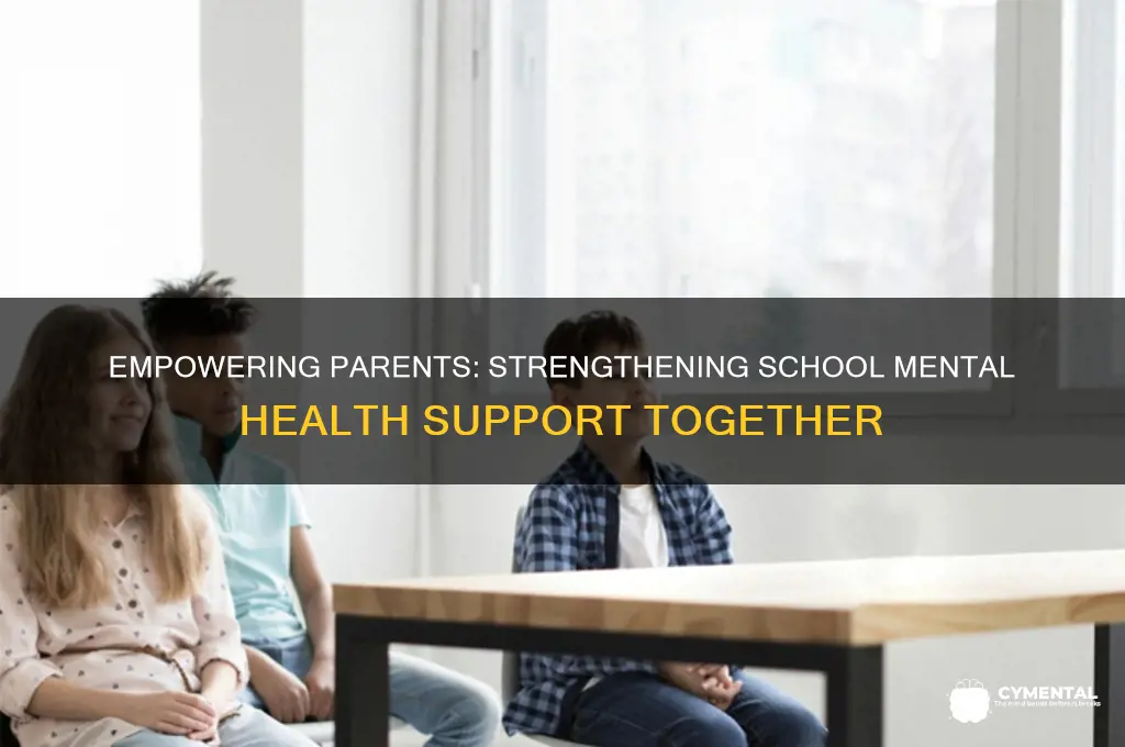 how can parents help support schools mental health services