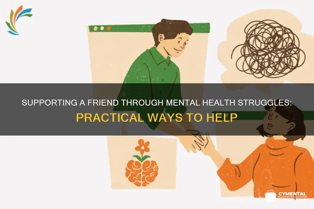 how can you help a friend with mental problem