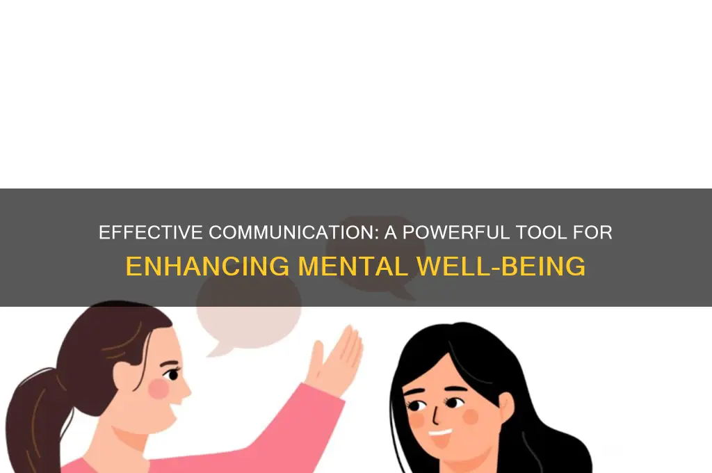 how communication helps mental health