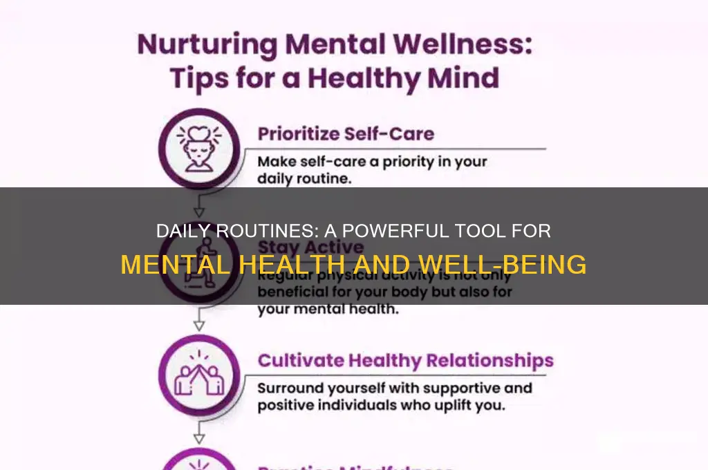 how daily routines helps mental health