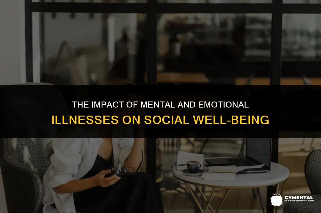 how do mental and emotional illnesses affect social health
