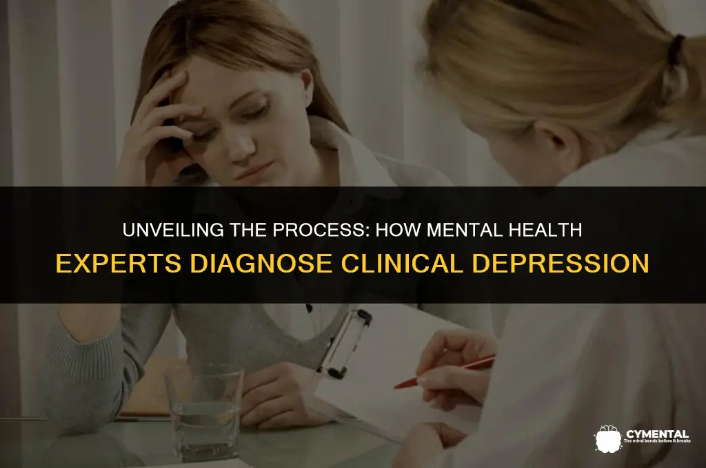 how do mental health experts diagnose clinical depression