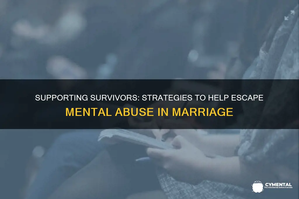 how do you help someone with an mental abusive husband