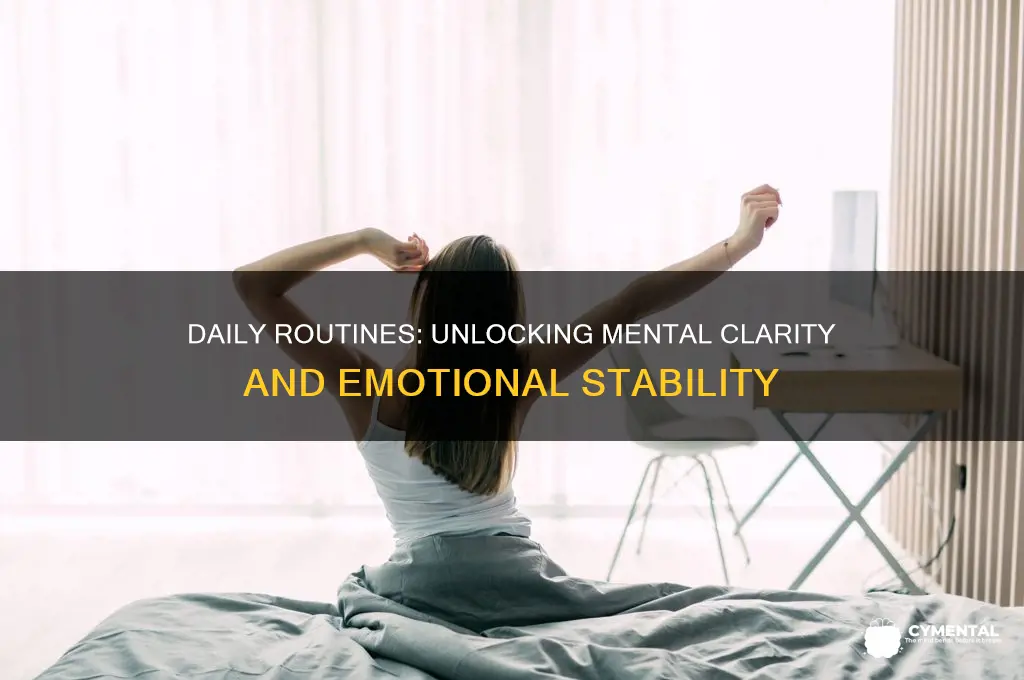how does a routine help mental health