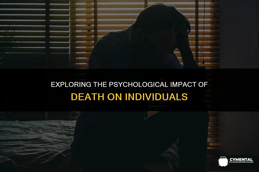 how does death affect someone mentally