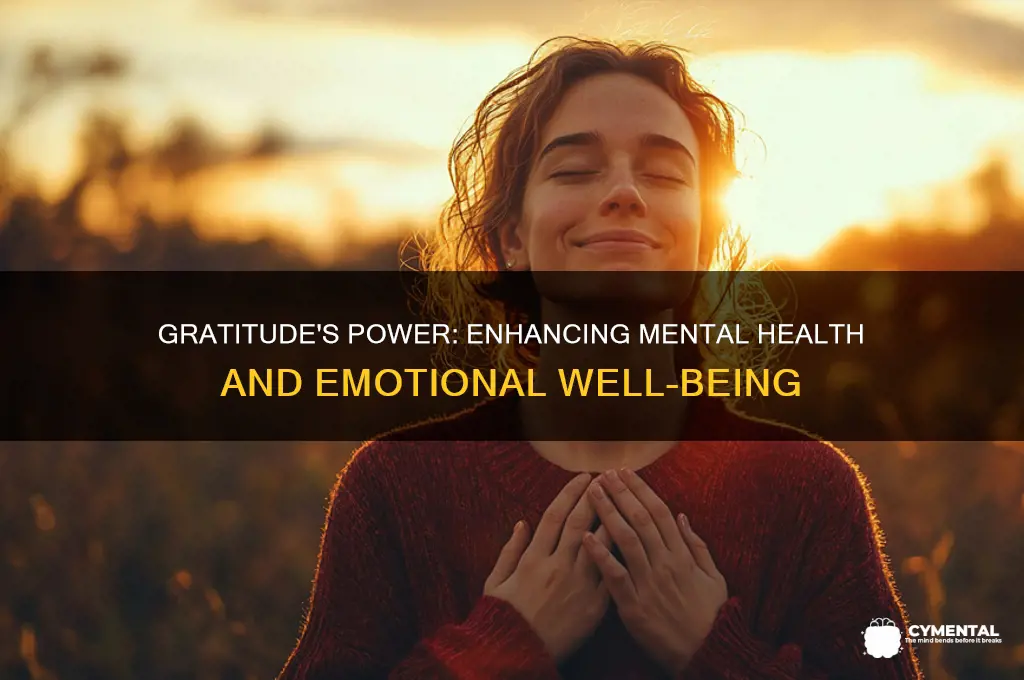 how does gratitude help mental health