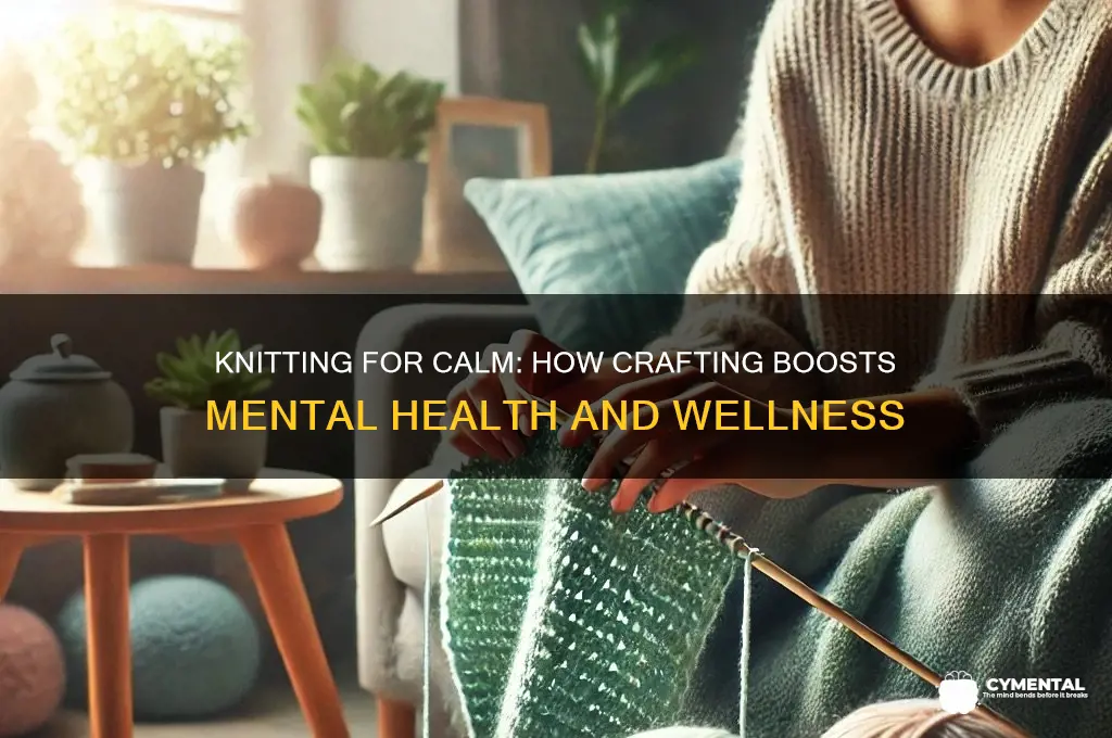 how does knitting help mental health