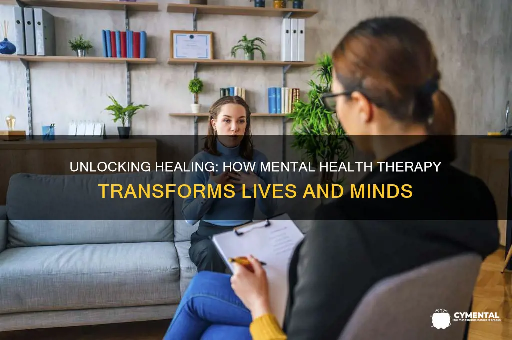 how does mental health therapy help