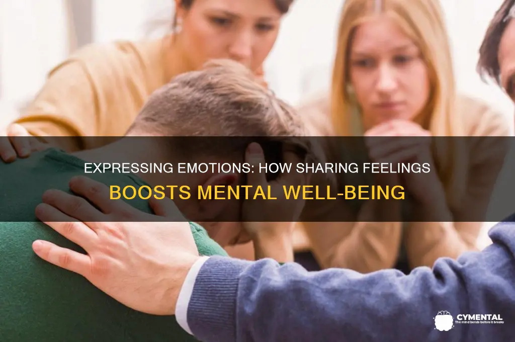 how does talking about your feelings help your mental health
