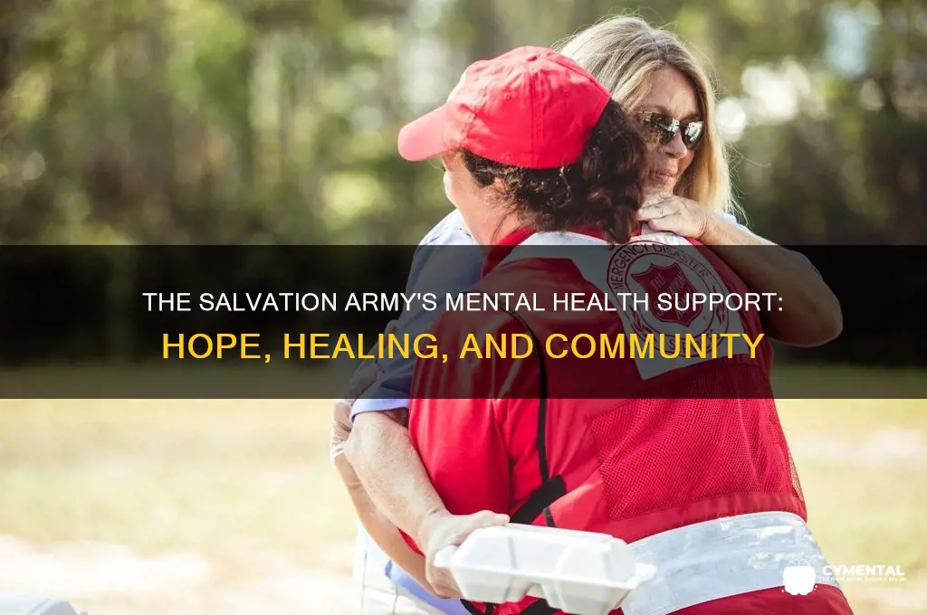 how does the salvation army help with mental health
