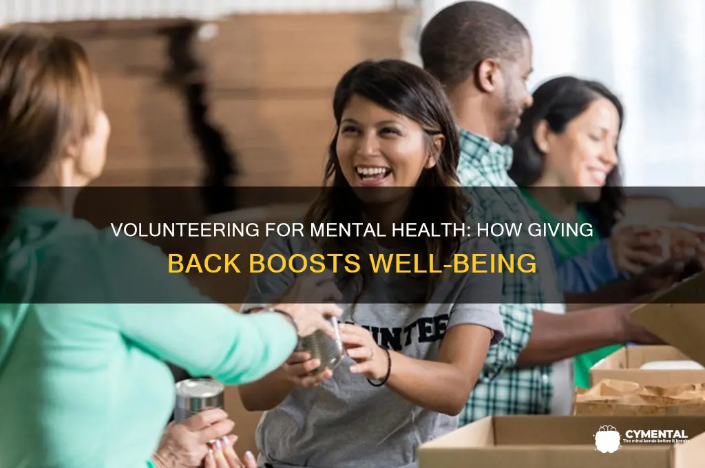 how does volunteering help mental healt