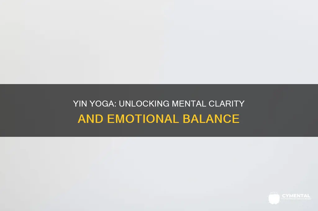 how does yin yoga help with mental health