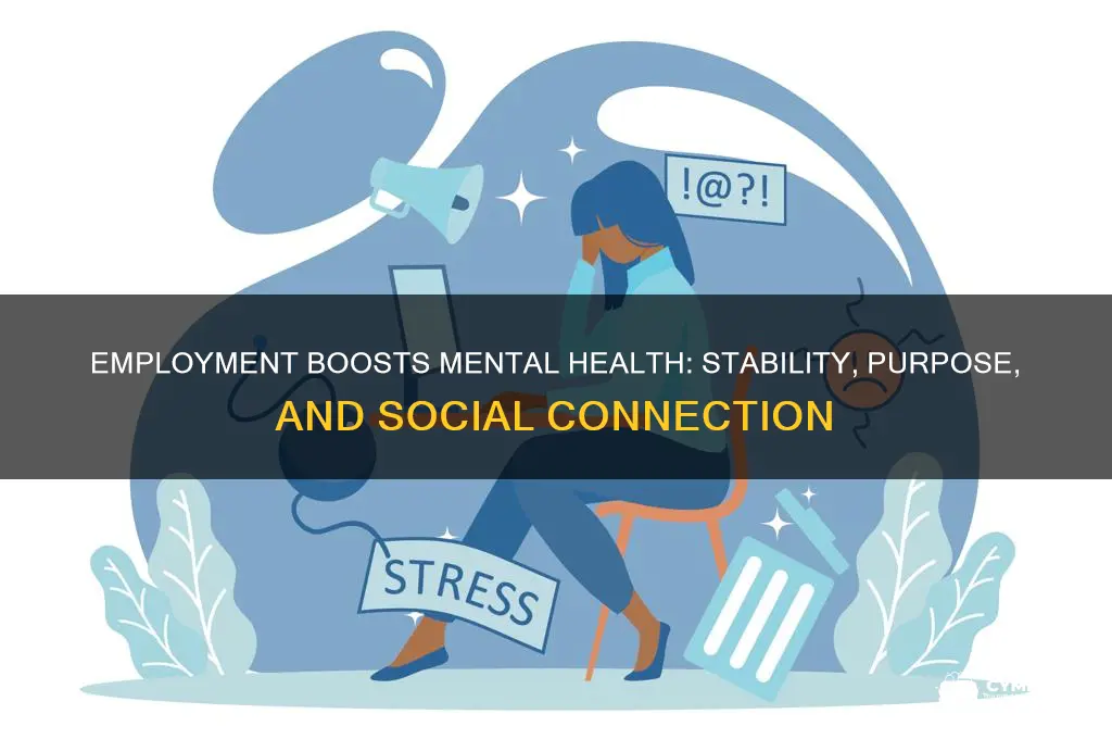 how employment helps mental health