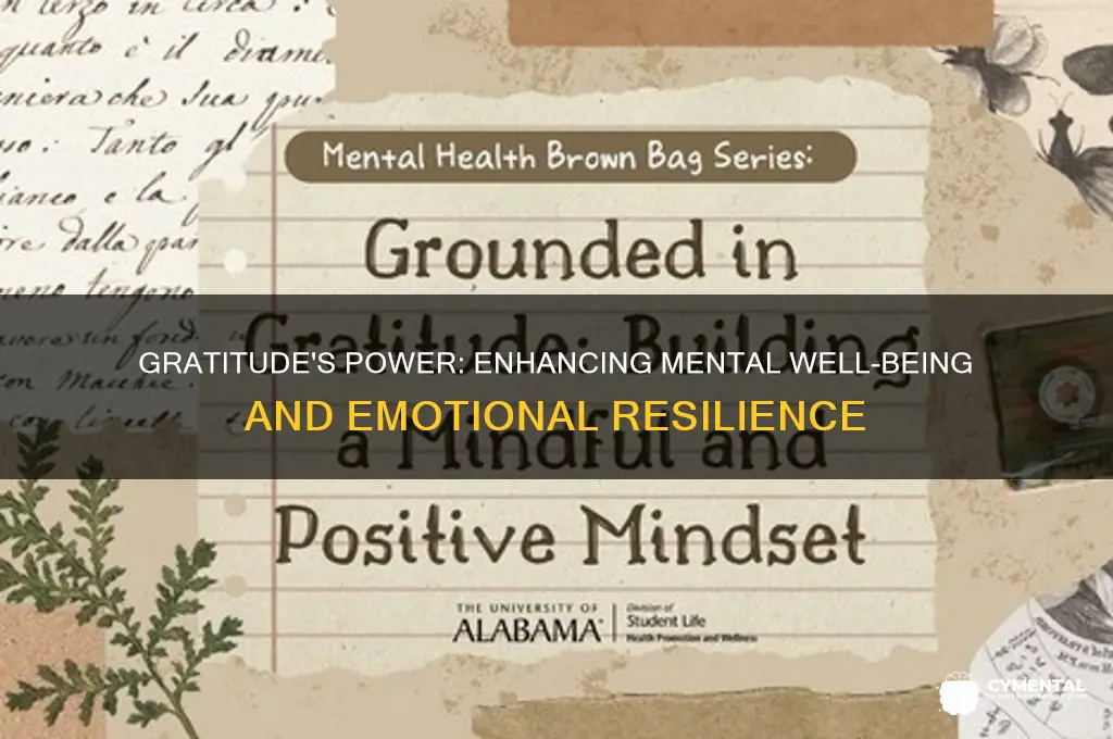 how gratitude helps mental health