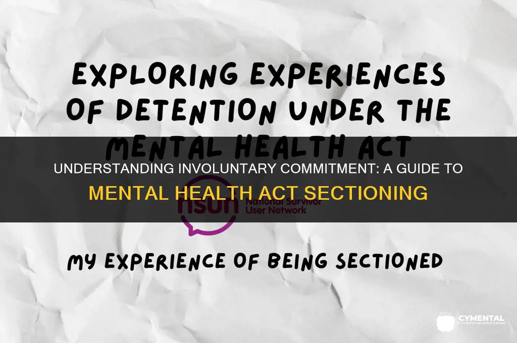 how is someone sectioned under mental health act