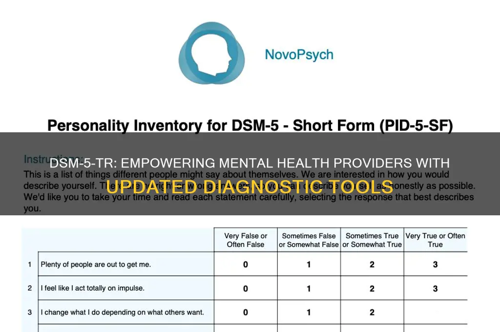 how is the dsm-5 tr helpful to mental health providers