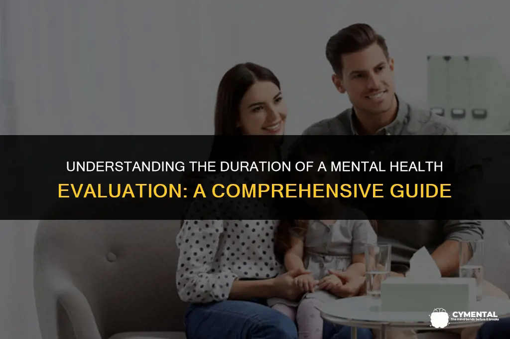 how long does a mental health evaluation take