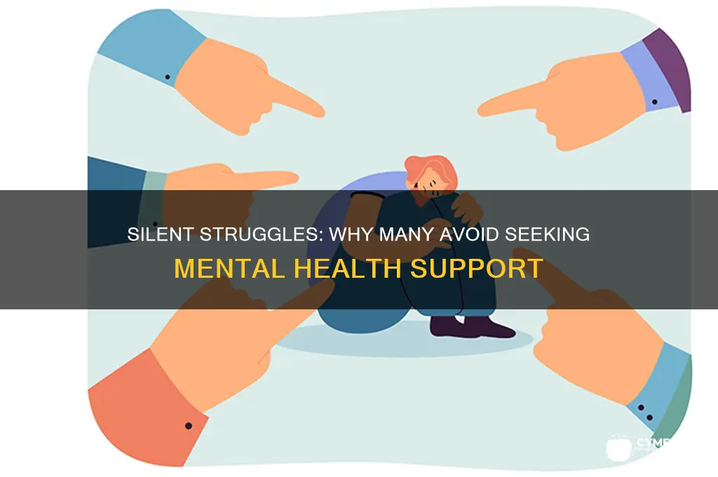 how many do not seek help for mental illness
